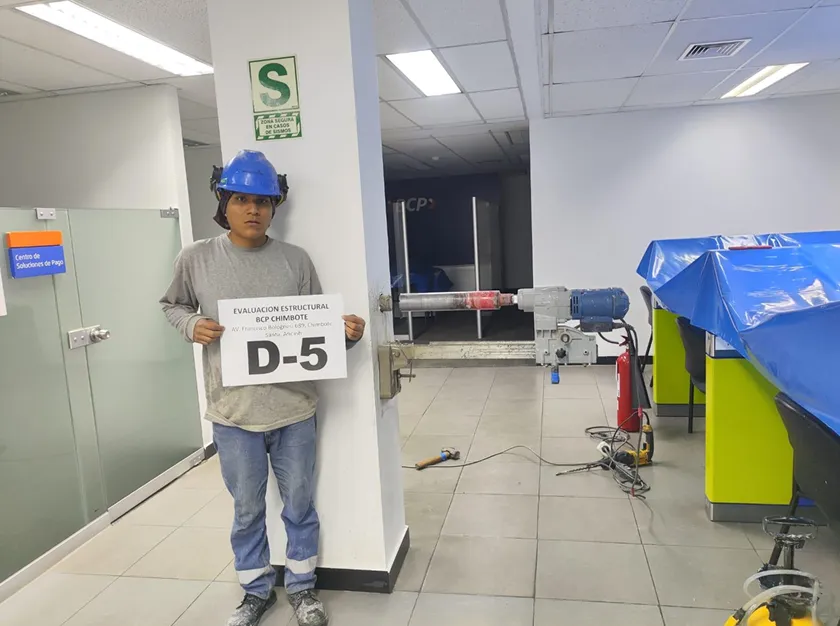 Extracción de testigos de concreto